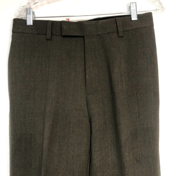 NWOT Hugo Boss "Bellini" Brown Virgin Wool Dress Pants Small (31") - Picture 2 of 13